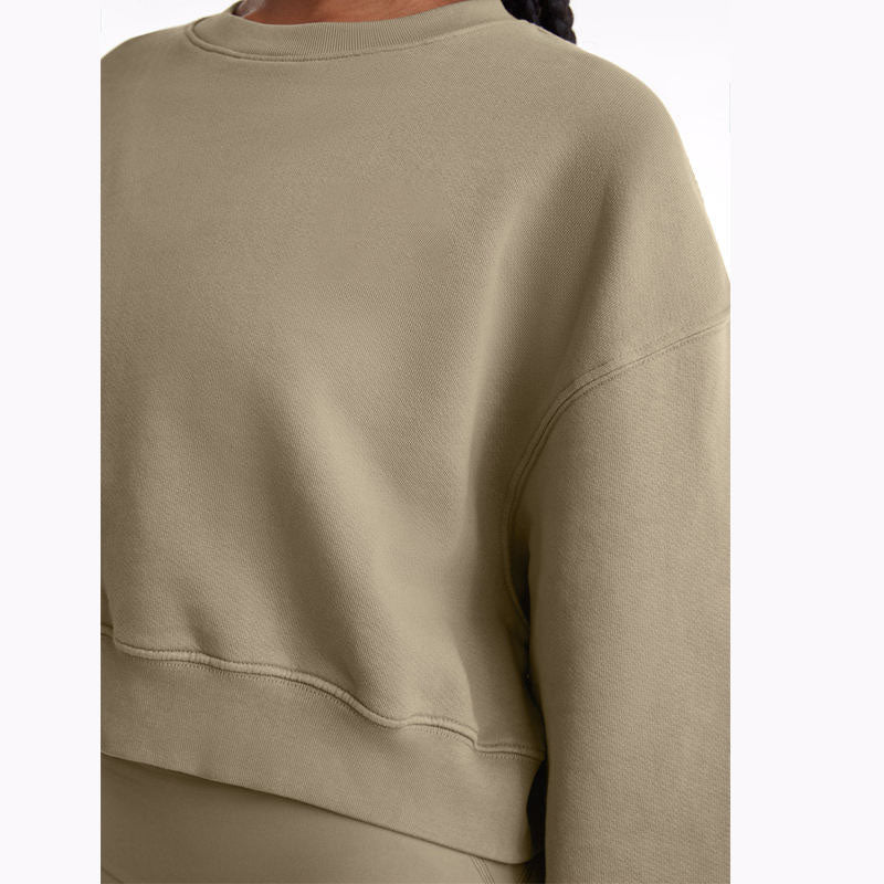 Custom Women’s Cropped Crewneck Sweatshirt Manufacturer