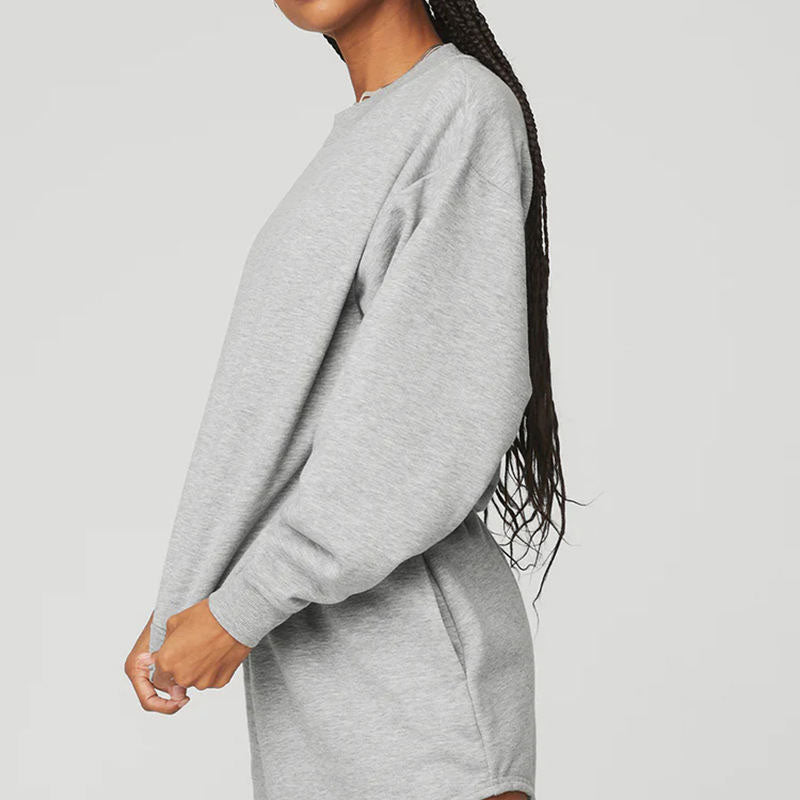 Custom Women’s Drop Shoulder Crewneck Sweatshirt Manufacturer