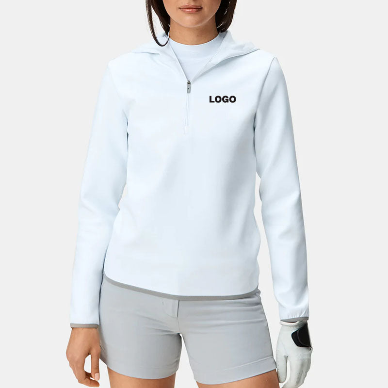 Custom Women’s 280 GSM Golf Hoodie with Puff Print Branding