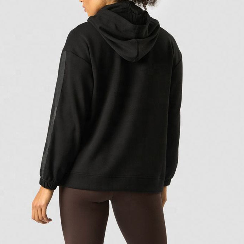 Custom Womens Golf Hoodies with Contrast Sleeve Stripes