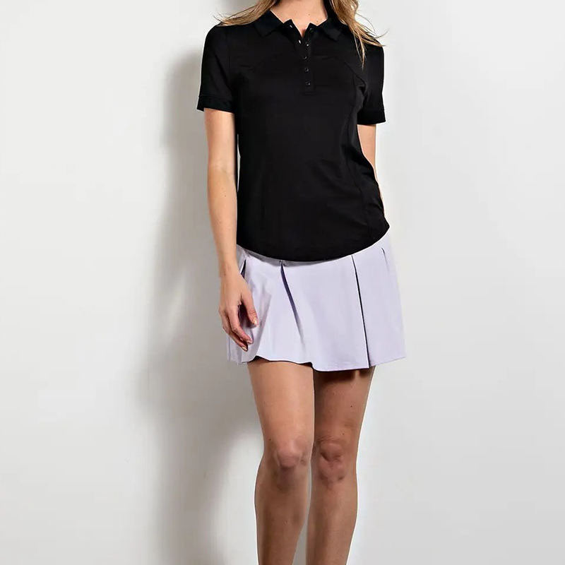 Custom Womens Golf Polo Shirts with Scalloped Collar