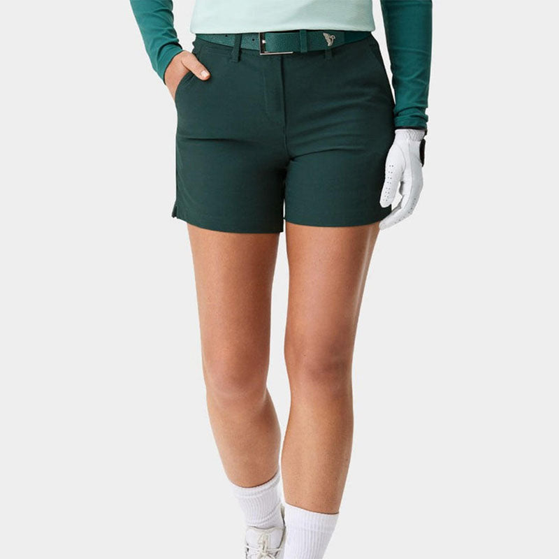 Custom Women’s Woven Golf Shorts – Cotton-Spandex OEM Style
