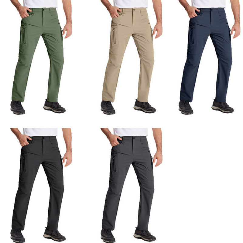 Men’s Quick-Dry Stretch Fishing Pants with Zipper Cargo Pockets | OEM/ODM