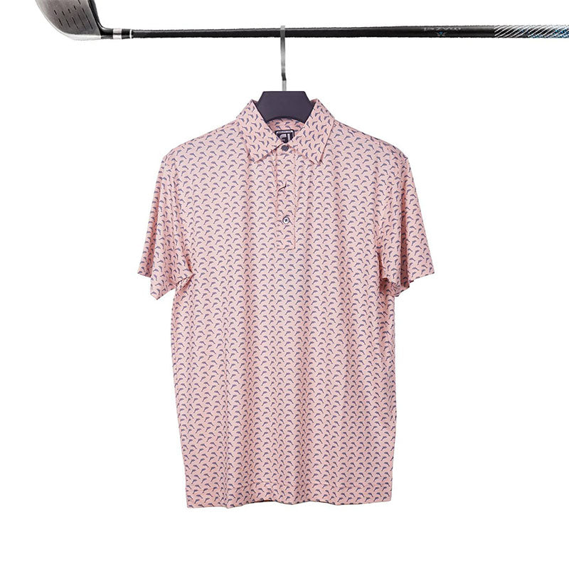 Funny Golf Polo Shirts, 180gsm Quick-Dry Stretch Jersey, All-Over Digital Print, OEM