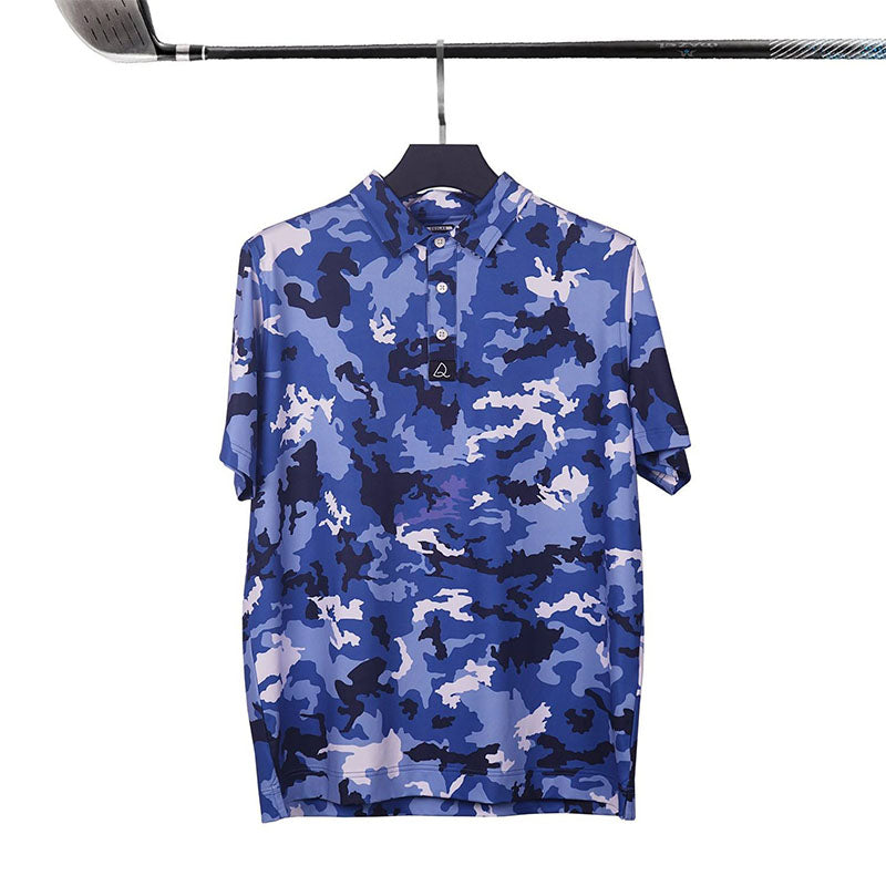 Funny Golf Polo Shirts, 180gsm Quick-Dry Stretch Jersey, All-Over Digital Print, OEM