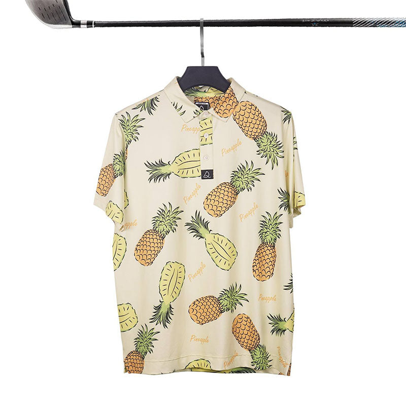 Funny Golf Polo Shirts, 180gsm Quick-Dry Stretch Jersey, All-Over Digital Print, OEM