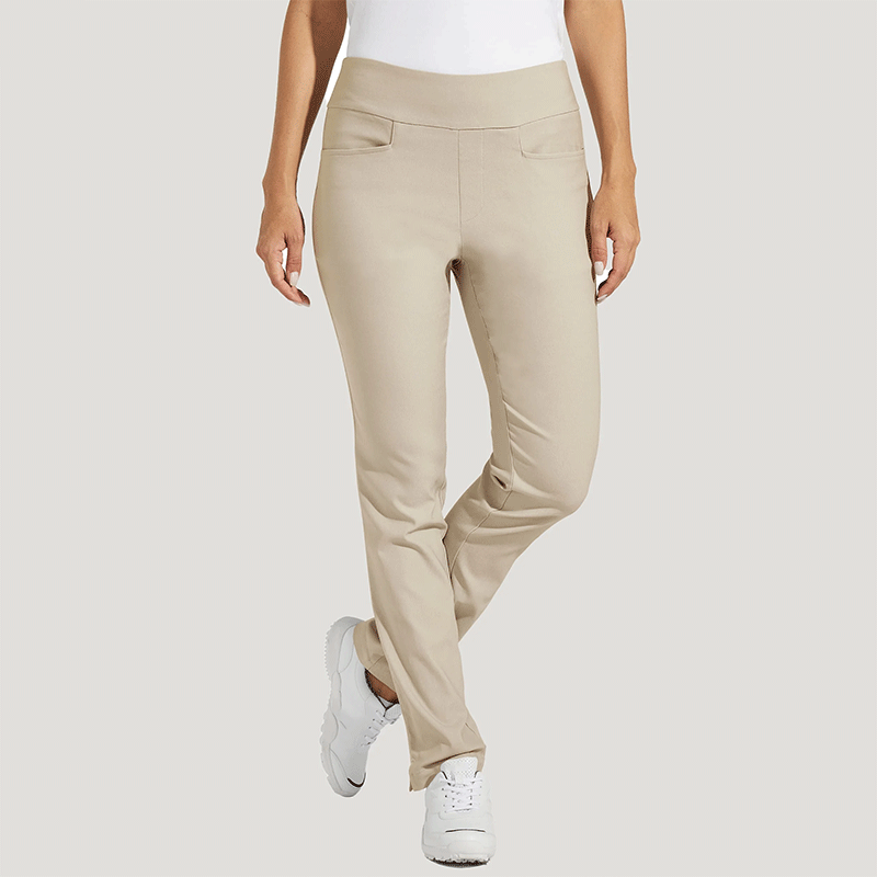 Breathable Quick-Dry Women's Golf Pants in Stretch Woven Fabric