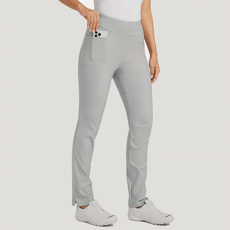 Breathable Quick-Dry Women's Golf Pants in Stretch Woven Fabric