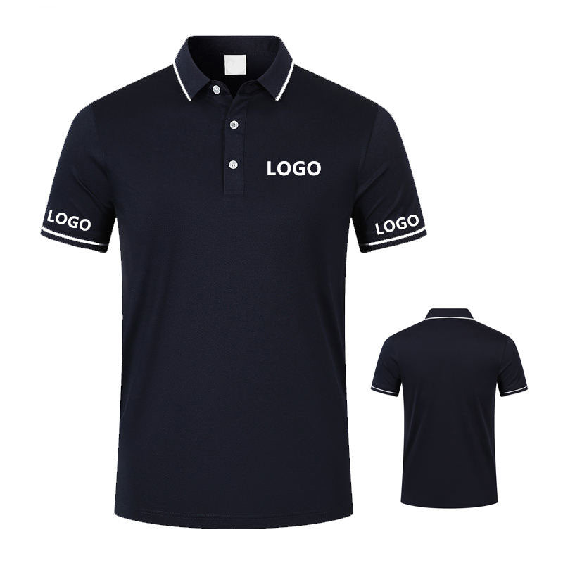 Golf Polo for Men, 195gsm Breathable Poly/Cotton Knit, Custom Logo OEM