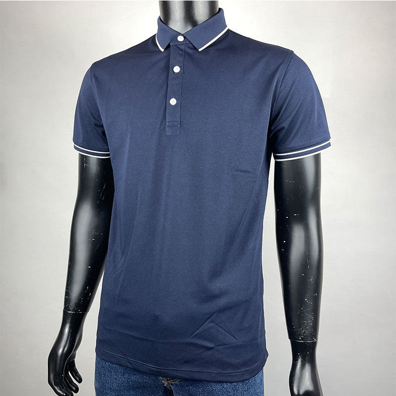 Golf Polo for Men, 195gsm Breathable Poly/Cotton Knit, Custom Logo OEM