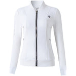 Women's Pure Color Slim Zippers Golf Jacket