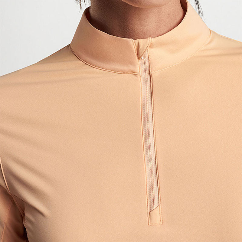 Ladies 1/4 Zip Pullover Long Sleeve Quick-Dry Jersey Performance Top