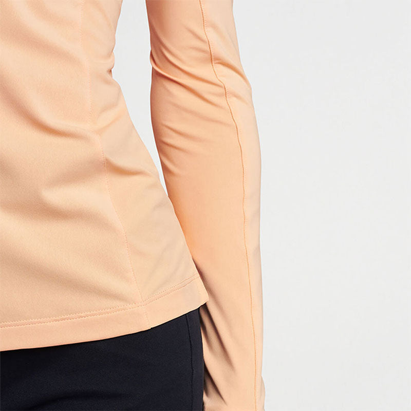 Ladies 1/4 Zip Pullover Long Sleeve Quick-Dry Jersey Performance Top