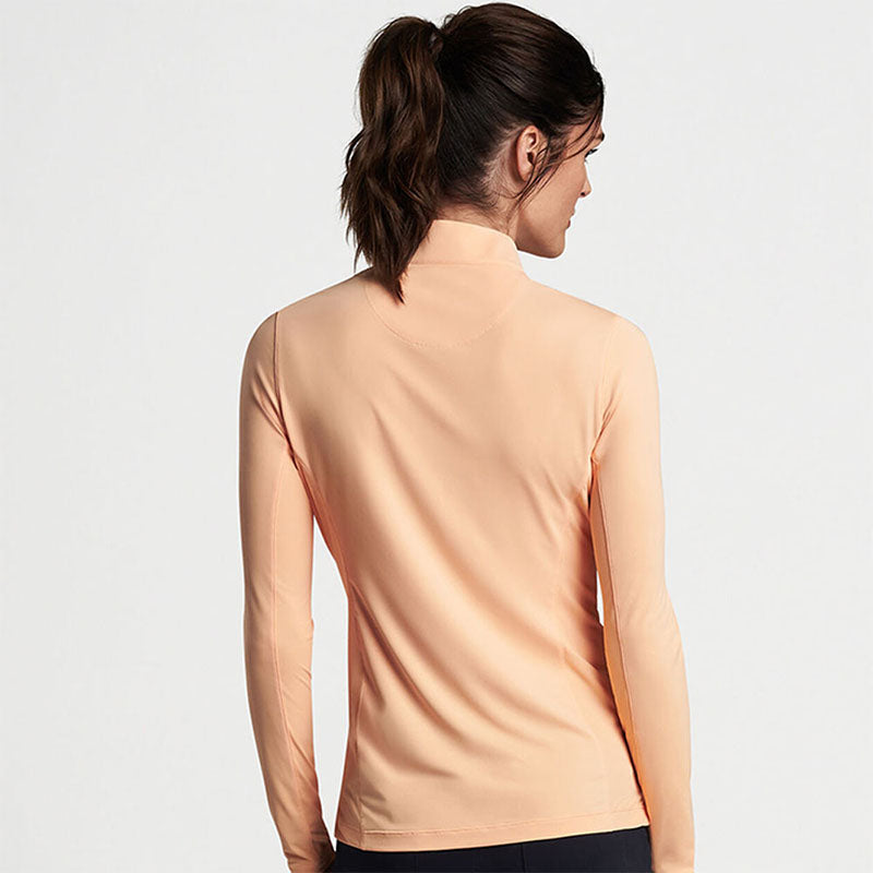 Ladies 1/4 Zip Pullover Long Sleeve Quick-Dry Jersey Performance Top