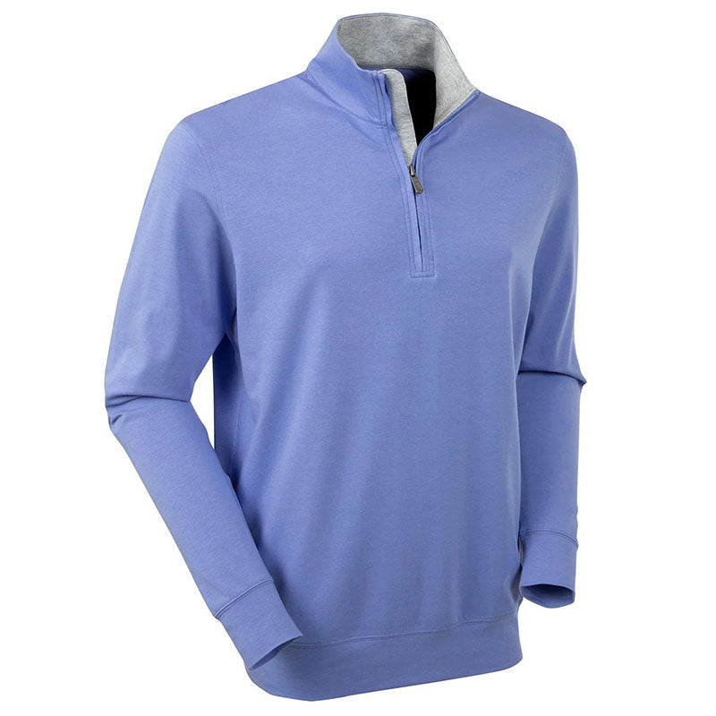 Men’s Lightweight 1/4 Zip Pullover Slim Fit Cotton Blend Layer