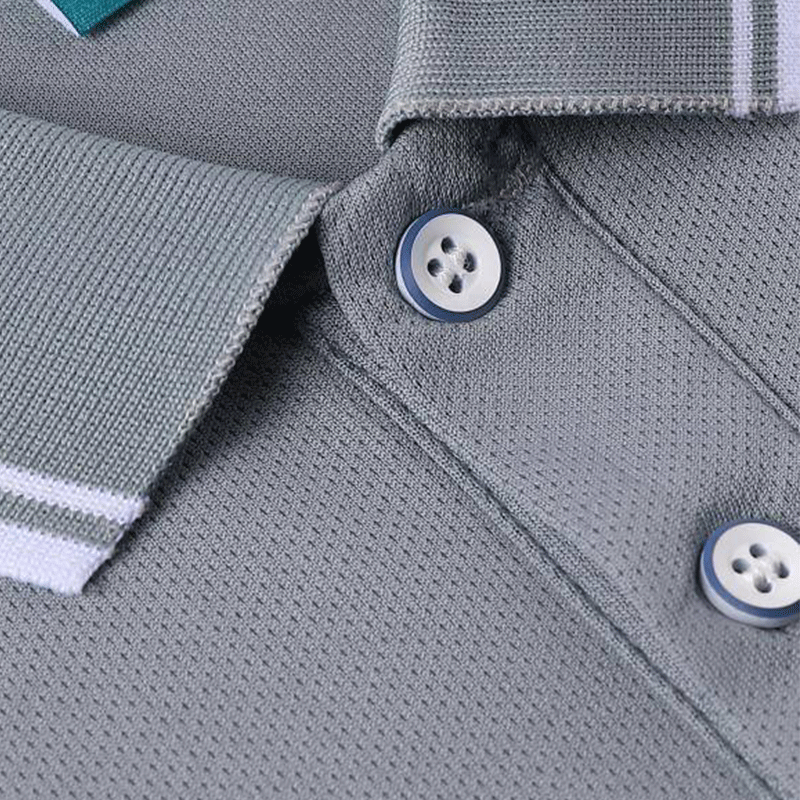 Custom Logo Golf Polo Shirt in 190G Polyester with Contrast Trim