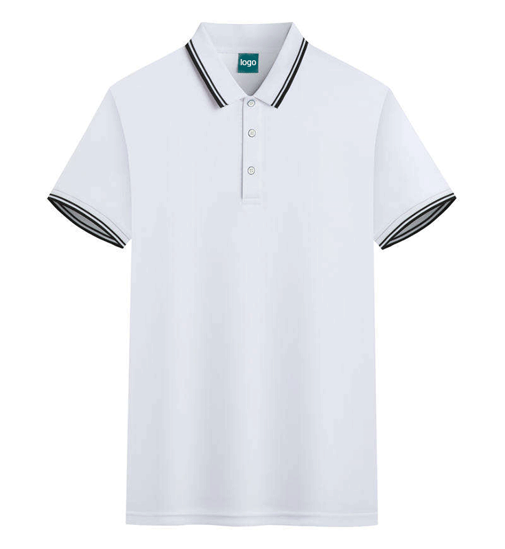 Custom Logo Golf Polo Shirt in 190G Polyester with Contrast Trim