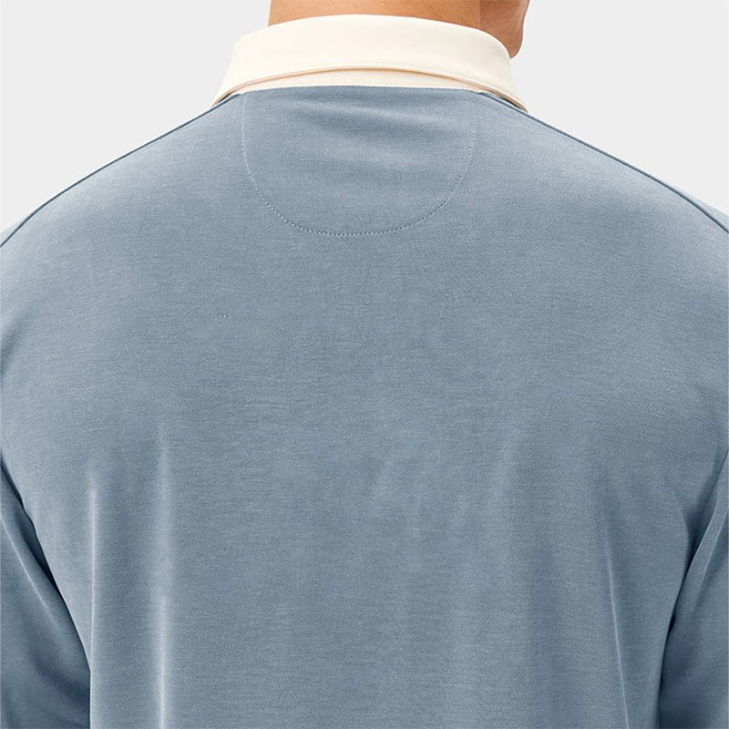 Quick-Dry Long Sleeve Golf Polo, 180gsm Jersey, Embroidered Logo (OEM)