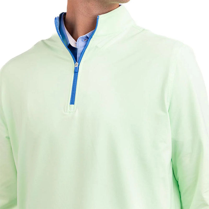Men 1/4 Zip Pullover Lightweight Breathable Polyester Golf Top