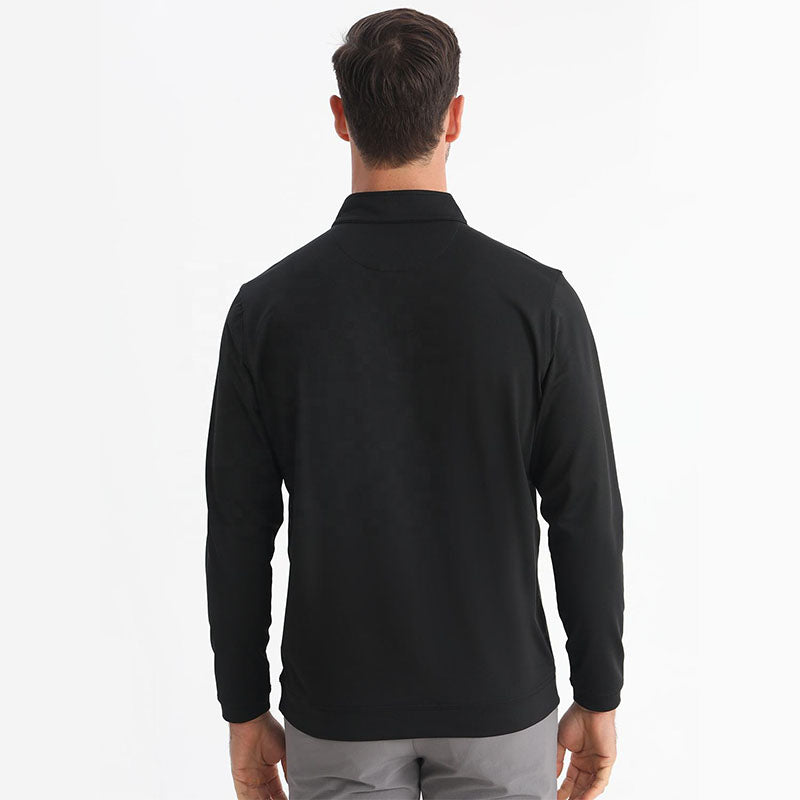 Men’s 1/4 Zip Fleece Pullover Slim Fit Breathable Polyester Spandex Top