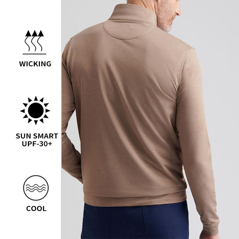 Men’s 1/4 Zip Lightweight Pullover Regular Fit Fleece Sweatshirt