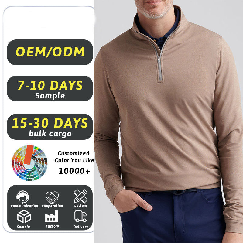 Men’s 1/4 Zip Lightweight Pullover Regular Fit Fleece Sweatshirt