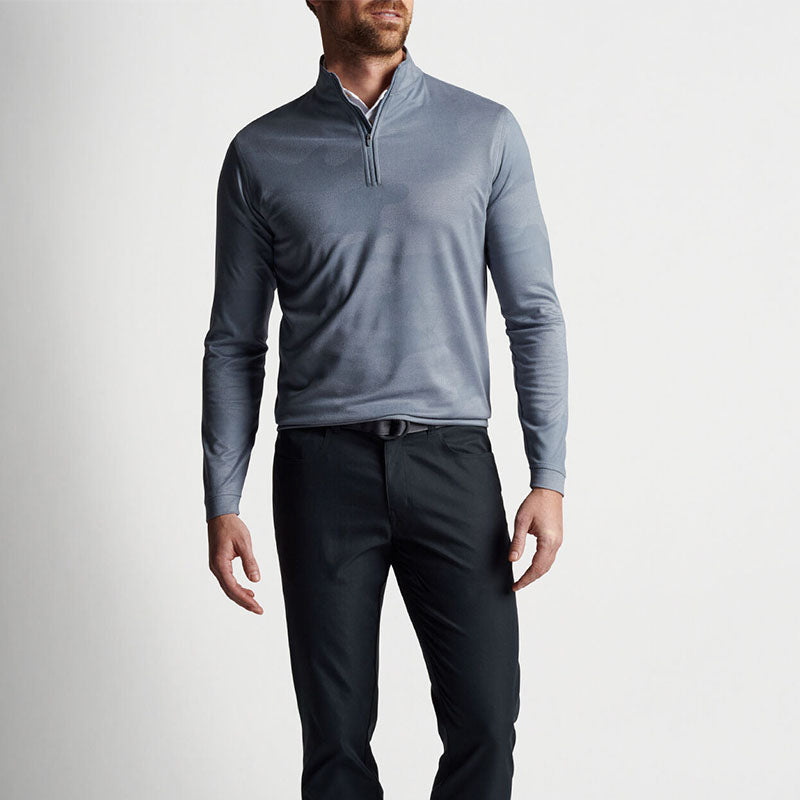 Men’s Camo 1/4 Zip Pullover Quick-Dry Golf Layer