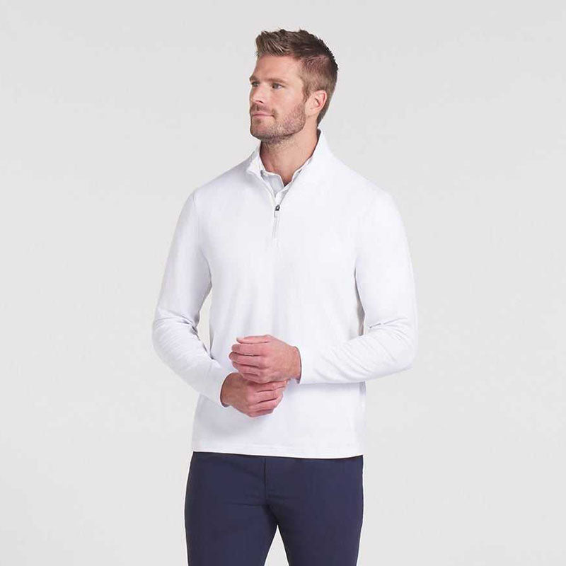 Men’s Golf 1/4 Zip Pullover Regular Fit Breathable Jersey Mid Layer