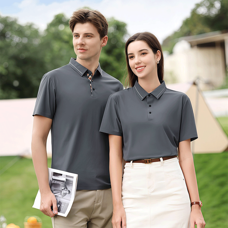 Quick-Dry Men’s Golf Polo Shirt in 180G Stretch Knit Fabric
