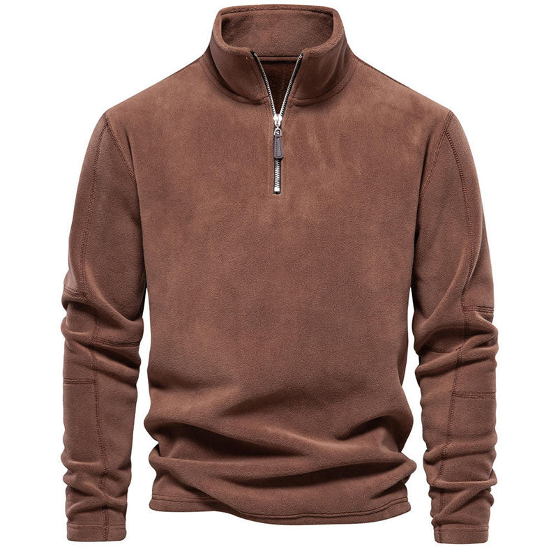 Men’s 1/4 Zip Polar Fleece Pullover Warm Regular Fit Winter Layer