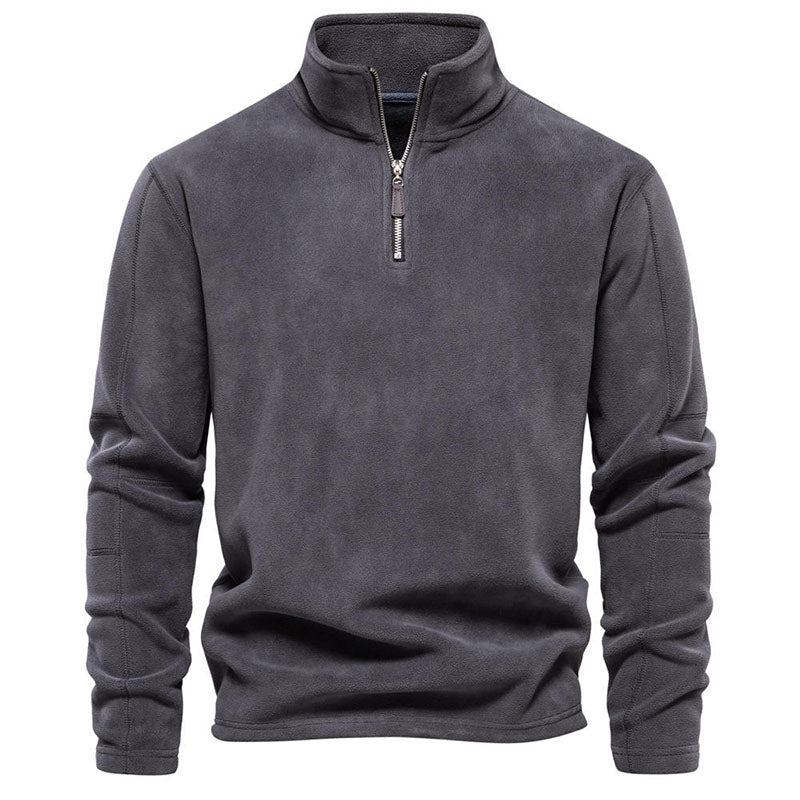 Men’s 1/4 Zip Polar Fleece Pullover Warm Regular Fit Winter Layer