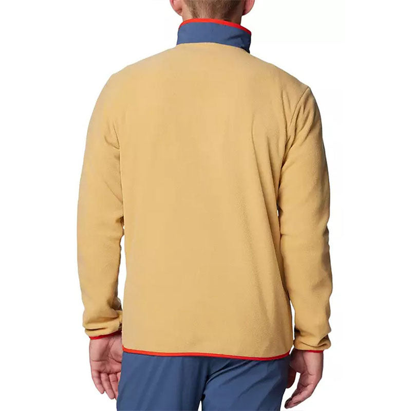 Men’s Quilted 1/4 Zip Pullover Patchwork Fleece Winter Layer