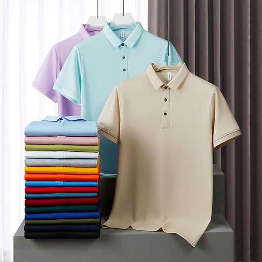 Moisture Wicking Golf Polo Shirts, 180–220gsm Quick-Dry Knit, Solid Colors, OEM