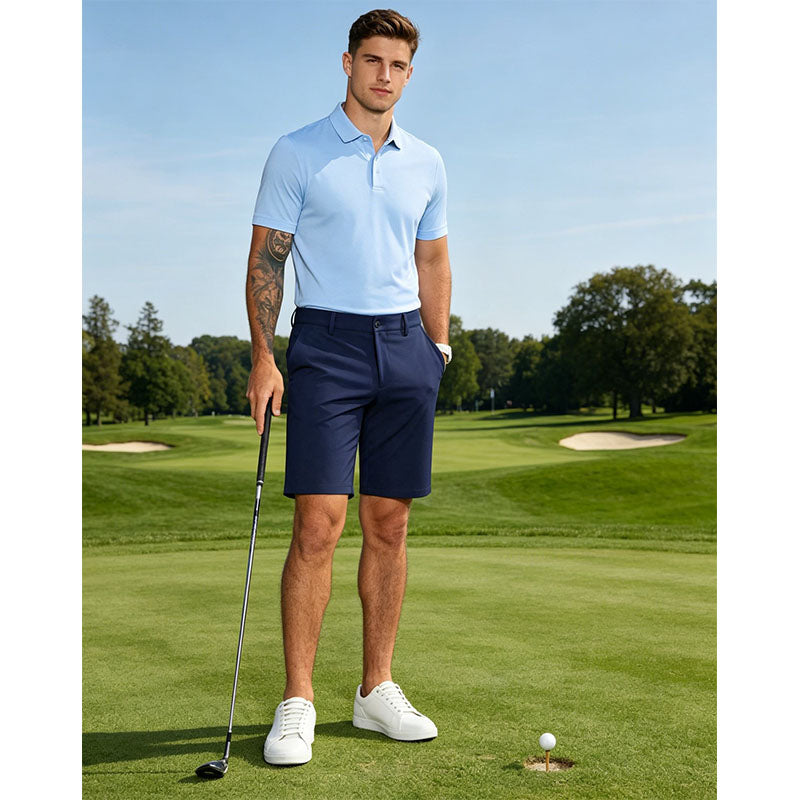OEM Men’s 4-Way Stretch Golf Shorts – Quick-Dry Navy Style