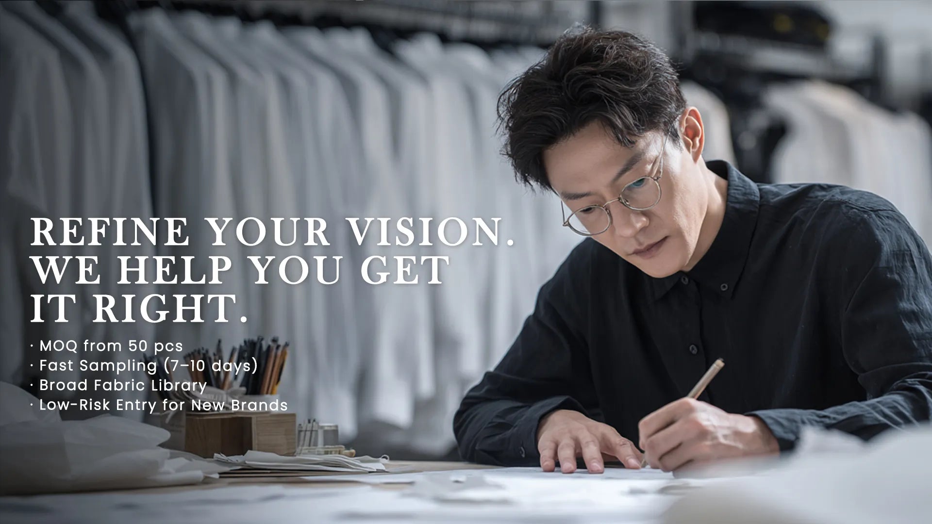 Qiandao’s design team fine-tunes apparel to match the brand’s identity and functional needs — comprehensive from trims and textures to fulfillment
