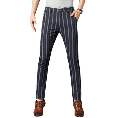 Men's Striped Print Golf Pants