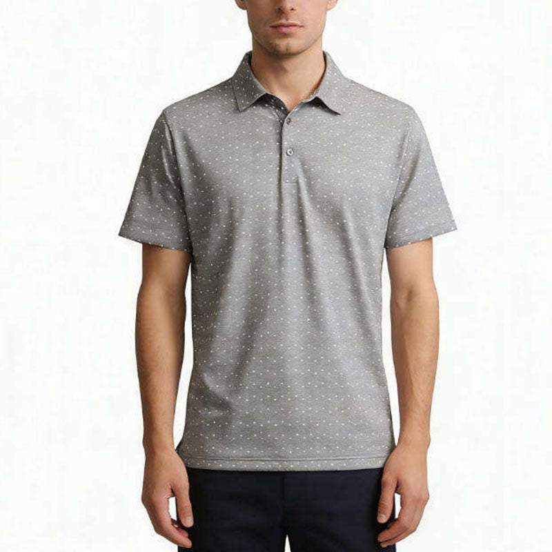 Performance Golf Polos, 240gsm Cotton/Spandex Knit, Anti-Pilling, OEM Custom Logo