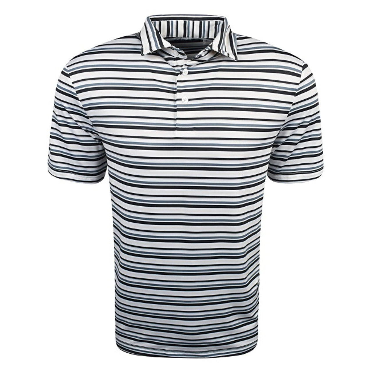 Men's High Quality Striped Print Golf Polo