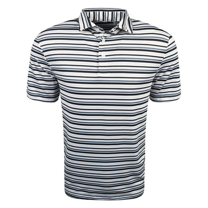 Men's High Quality Striped Print Golf Polo