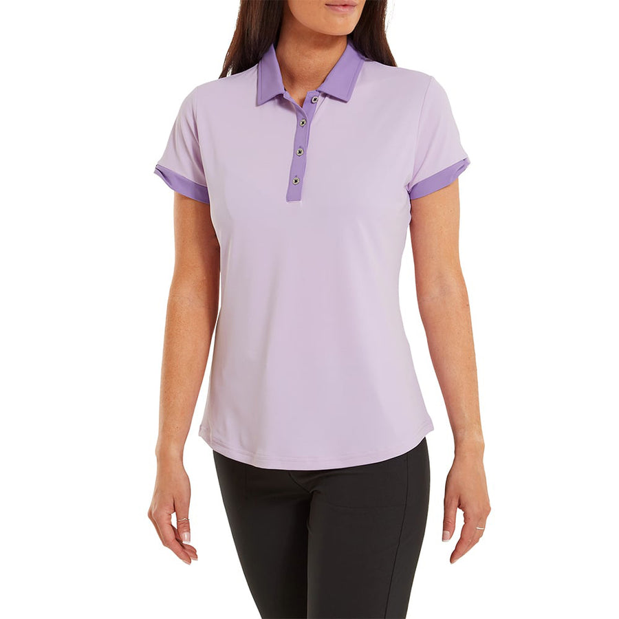 Women's Slim Fit Pure Color Golf Polo