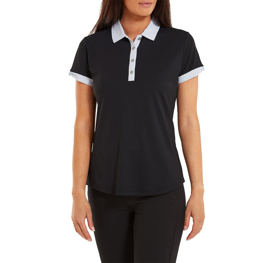 Women's Slim Fit Pure Color Golf Polo