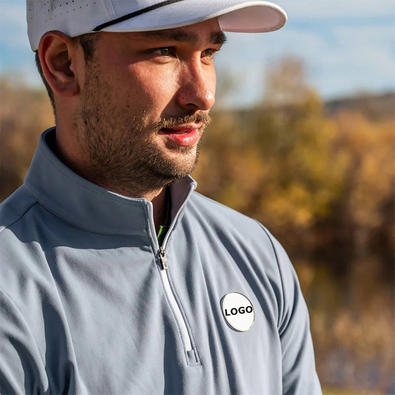 Men's 1/4 Zip Pullover Sweatshirt 340g Lined Poly-Cotton | OEM