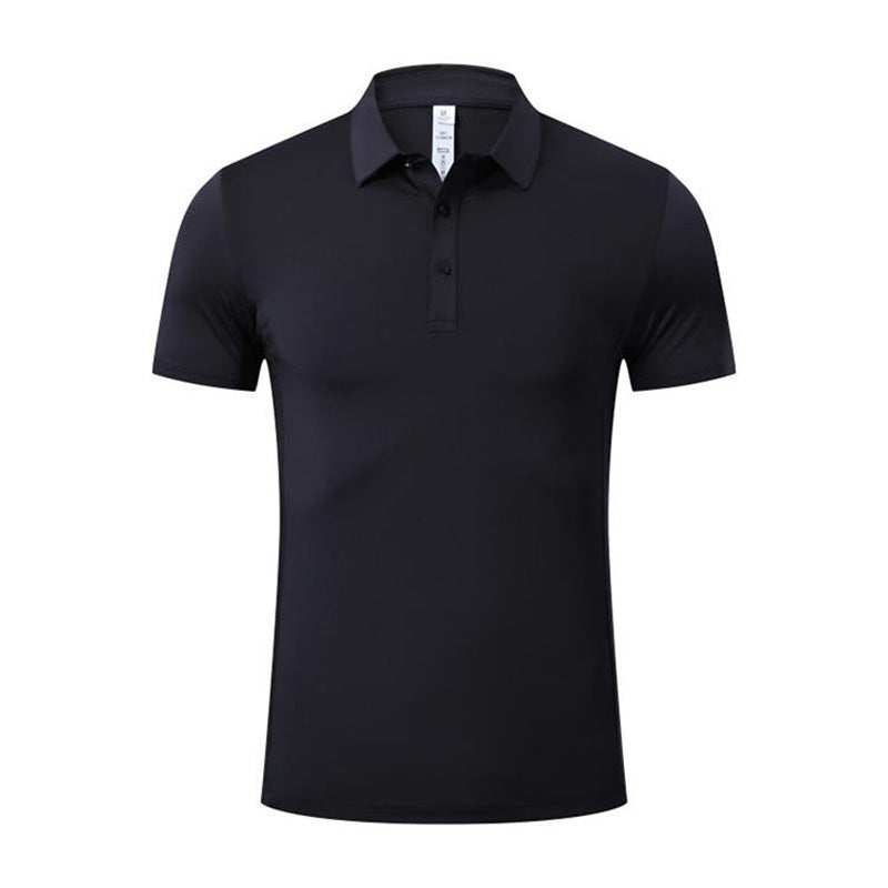Black Performance Golf Polo Shirt | 200gsm Knit, Breathable, 86/14 Stretch OEM Factory