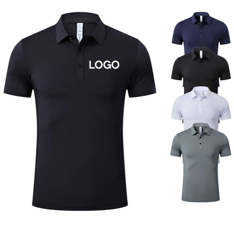 Black Performance Golf Polo Shirt | 200gsm Knit, Breathable, 86/14 Stretch OEM Factory