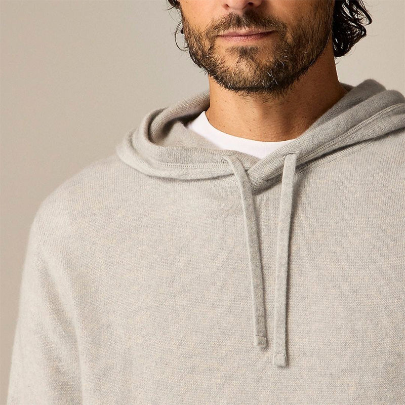 Men’s Cashmere Golf Hoodie Pullover, 7GG 280g Knit, OEM/ODM