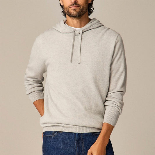 Men’s Cashmere Golf Hoodie Pullover, 7GG 280g Knit, OEM/ODM