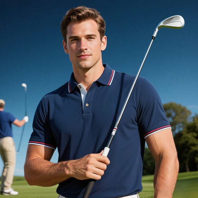 Anti-Pilling Knit Custom Golf Polo Shirt | Spandex/Poly Blend, Solid or Printed