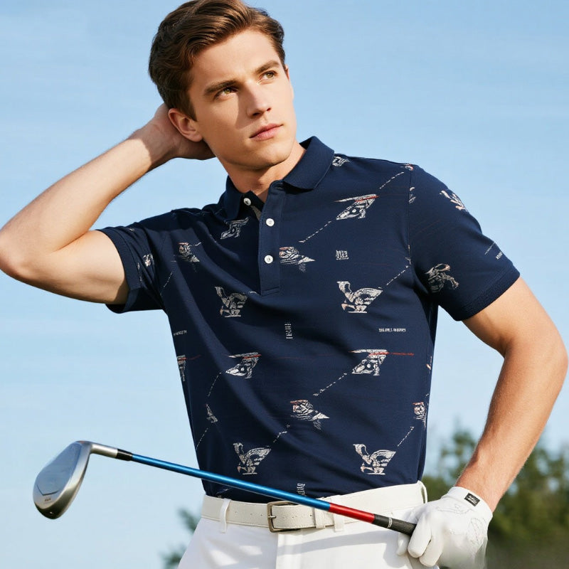 Anti-Pilling Knit Custom Golf Polo Shirt | Spandex/Poly Blend, Solid or Printed