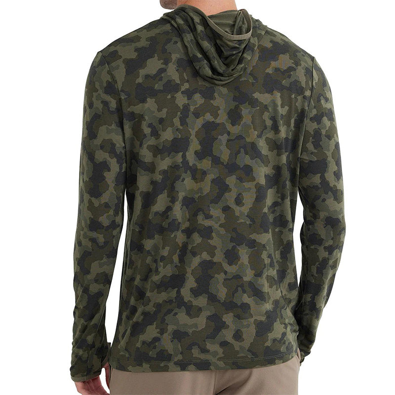 Men’s Bamboo Fiber Fishing Hoodie, Quick-Dry Breathable Camo | OEM Digital Print