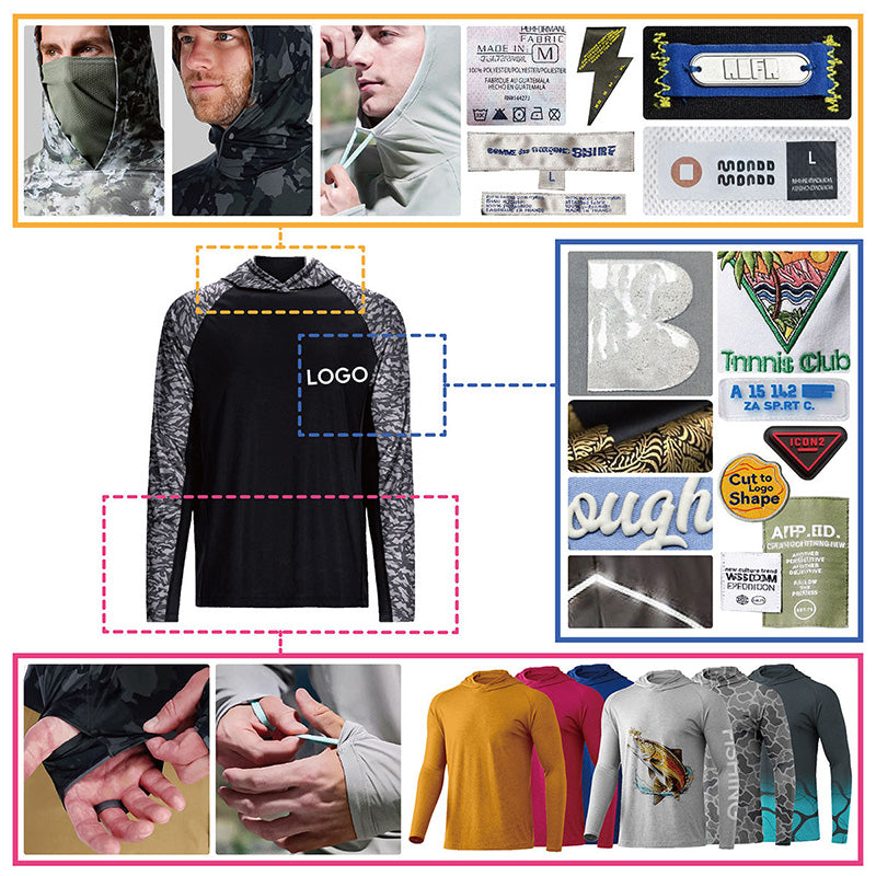 Men’s Bamboo Fiber Fishing Hoodie, Quick-Dry Breathable Camo | OEM Digital Print